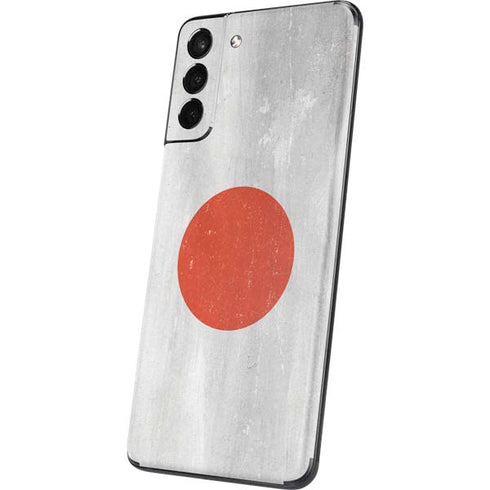 Japanese Flag Distressed Galaxy S21 Plus 5G Skin